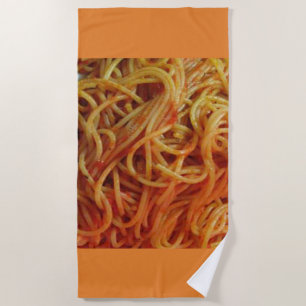 To Love Spaghetti Beach Towel