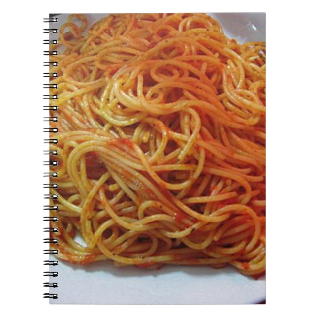 To Love Spaghetti Spiral Notebook (Front)