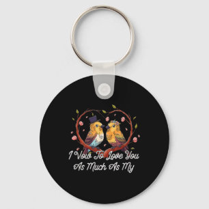 To Love You As Much As My Cats Wedding Cat Lover Key Ring