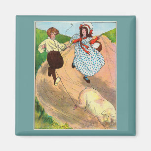 To Market to Market to Buy a fat Pig, Mother Goose Magnet