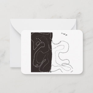 To meet you notecard