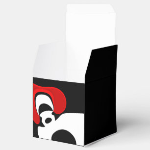 To Mr. Redd: Abstract Black, White & Red Favour Box