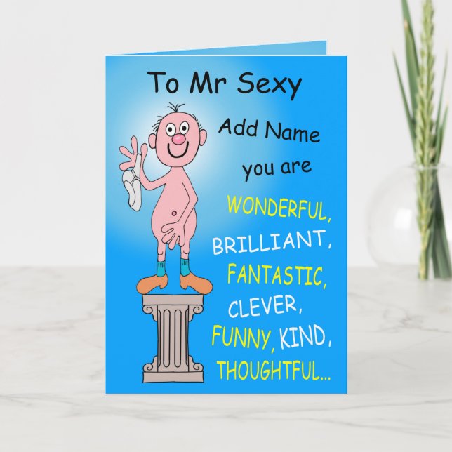 To Mr Sexy Card (Front)