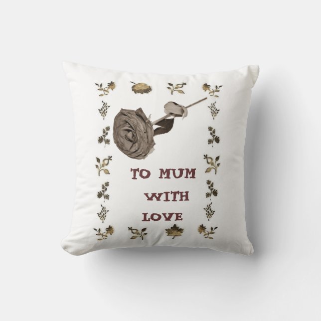 To Mum With Love Cushion (Front)