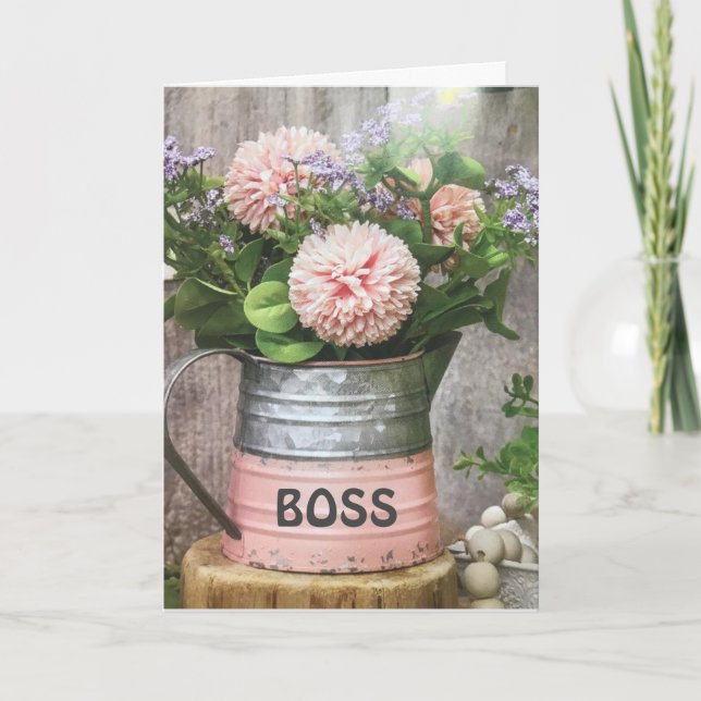 TO MY AMAZING **BOSS** BIRTHDAY CARD (Front)