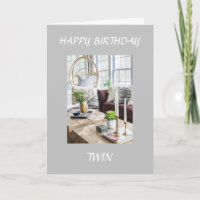 TO MY AMAZING **TWIN SISTER** BIRTHDAY CARD