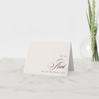 To My Aunt on My Wedding Day Message Card