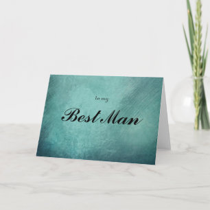 to my Best Man Thank You Card