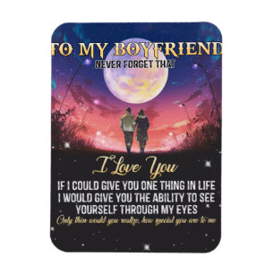 To My Boyfriend I Love You Magnet