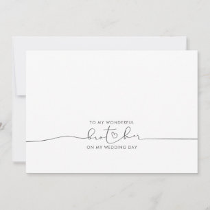 To My Brother Wedding Morning Cute Message