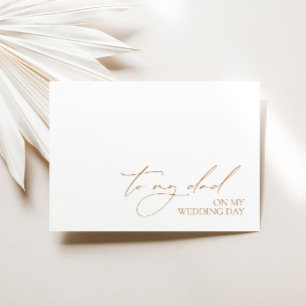 "To My Dad On My Wedding Day" Message Card