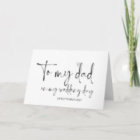 To My Dad Wedding Day Thank You From Bride Groom