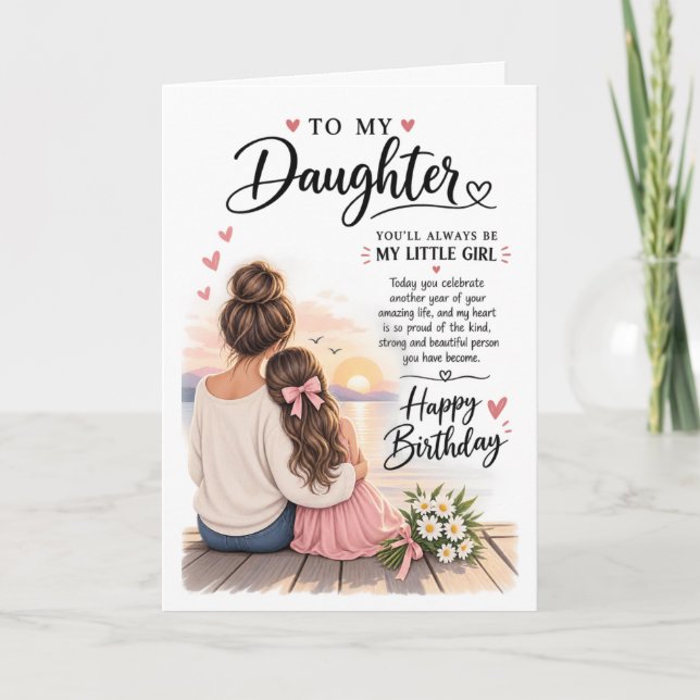 To My Daughter Birthday Card (Front)