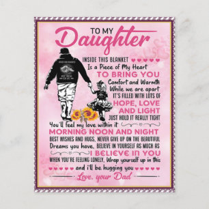 To My Daughter Birthday Gift, Cute Dad Baby Gift Flyer