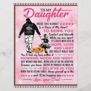To My Daughter Birthday Gift, Cute Dad Baby Gift Menu