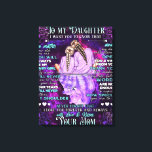 To My Daughter Birthday Gift, Cute Mum Baby Gift Canvas Print<br><div class="desc">To My Daughter Birthday Gift,  Cute Mum Baby Gift</div>