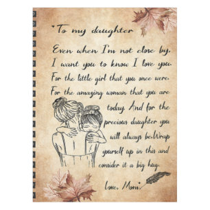 To My Daughter Birthday Gift, Cute Mum Baby Gift Tablecloth