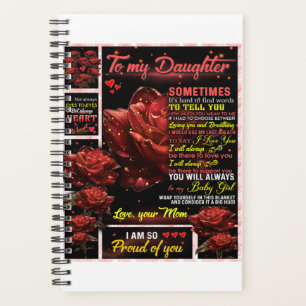 To My Daughter Birthday Gift, Cute Rose Baby Gift Planner