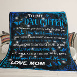 To My Daughter Blanket, Gift For Birthday Fleece Blanket<br><div class="desc">Add a personal touch to the cosiness of this plush fleece blanket. Made to feel incredibly soft to the touch and keep anyone warm on a chilly day, these blankets come in 3x sizes and cover all your needs. Key features : 100% Polyester This extremely strong and durable synthetic fabric...</div>