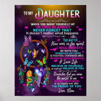 To My Daughter Butterflies Gift, Daughter Birthday