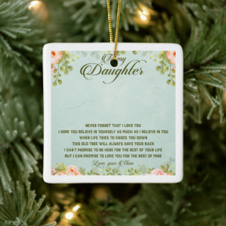 To my daughter ceramic ornament