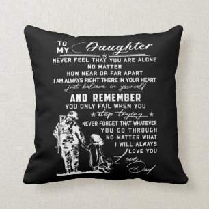 To My Daughter Cushion