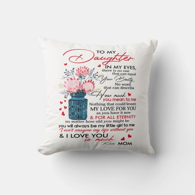 To My Daughter Cushion (Front)