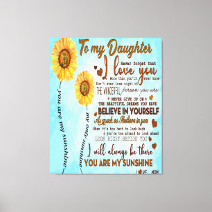 to my daughter cute family decor gift