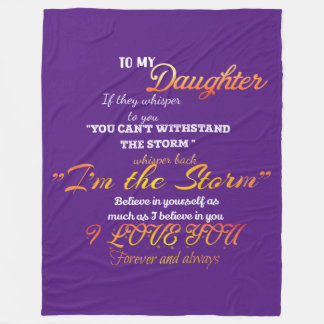 To my Daughter Fleece Blanket