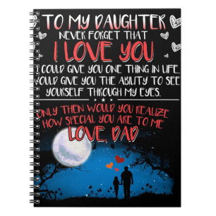 To My Daughter Gift   Best Family Gift Notebook