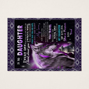 To My Daughter Gift, Daughter And Dad, Wolf Lovers