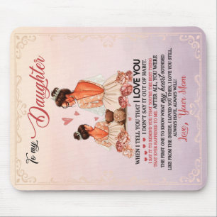 To My Daughter Gift, Daughter And Mum, Love Letter Mouse Pad