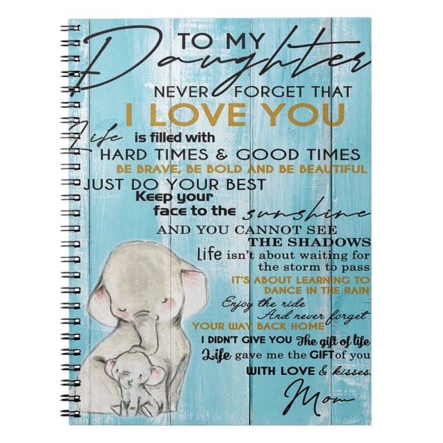 TO MY DAUGHTER | Gift For Your Kid Notebook (Front)