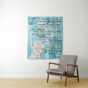 TO MY DAUGHTER Gift For Your Kid Tapestry