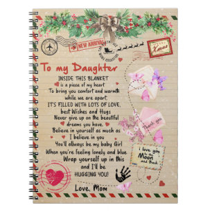 To My Daughter Gift, Love Letter Daughter And Mum Notebook