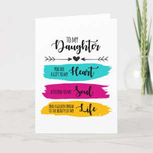 To My Daughter Holiday Card