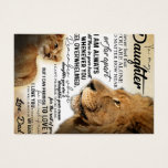 To My Daughter Lion Family Gift, Daughter Birthday<br><div class="desc">To My Daughter Lion Family Gift,  Daughter Birthday</div>