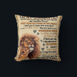 To My Daughter Lion Family Gift, Daughter Birthday Cushion<br><div class="desc">To My Daughter Lion Family Gift,  Daughter Birthday</div>