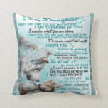 To My Daughter Lion Family Gift, Daughter Birthday Cushion<br><div class="desc">To My Daughter Lion Family Gift,  Daughter Birthday Gift</div>