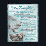 To My Daughter Lion Family Gift, Daughter Birthday Fleece Blanket<br><div class="desc">To My Daughter Lion Family Gift,  Daughter Birthday Gift</div>