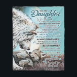 To My Daughter Lion Family Gift, Daughter Birthday Fleece Blanket<br><div class="desc">To My Daughter Lion Family Gift,  Daughter Birthday</div>