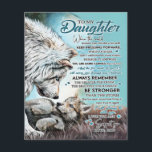To My Daughter Lion Family Gift, Daughter Birthday Flyer<br><div class="desc">To My Daughter Lion Family Gift,  Daughter Birthday</div>