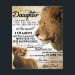 To My Daughter Lion Family Gift, Daughter Birthday Flyer<br><div class="desc">To My Daughter Lion Family Gift,  Daughter Birthday</div>