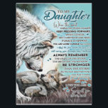 To My Daughter Lion Family Gift, Daughter Birthday Menu<br><div class="desc">To My Daughter Lion Family Gift,  Daughter Birthday</div>