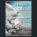 To My Daughter Lion Family Gift, Daughter Birthday Menu<br><div class="desc">To My Daughter Lion Family Gift,  Daughter Birthday</div>