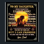 To My Daughter Lion Family Gift, Daughter Birthday Poster<br><div class="desc">To My Daughter Lion Family Gift,  Daughter Birthday Gift</div>