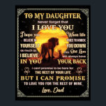To My Daughter Lion Family Gift, Daughter Birthday Poster<br><div class="desc">To My Daughter Lion Family Gift,  Daughter Birthday Gift</div>