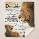 To My Daughter Lion Family Gift, Daughter Birthday Sherpa Blanket<br><div class="desc">To My Daughter Lion Family Gift,  Daughter Birthday</div>