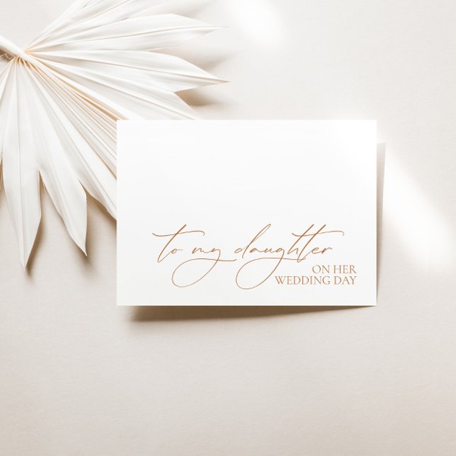 "To My Daughter On Her Wedding Day" Message Card (Creator Uploaded)