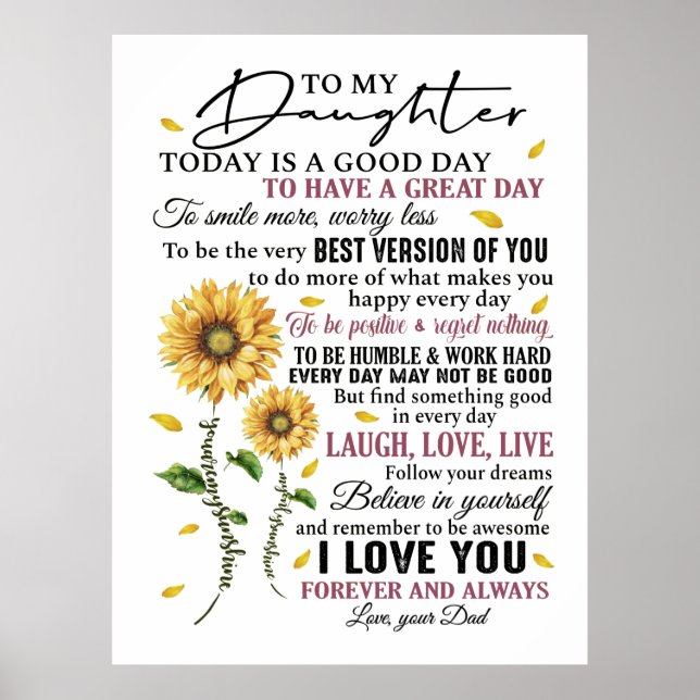 To my daughter  poster (Front)